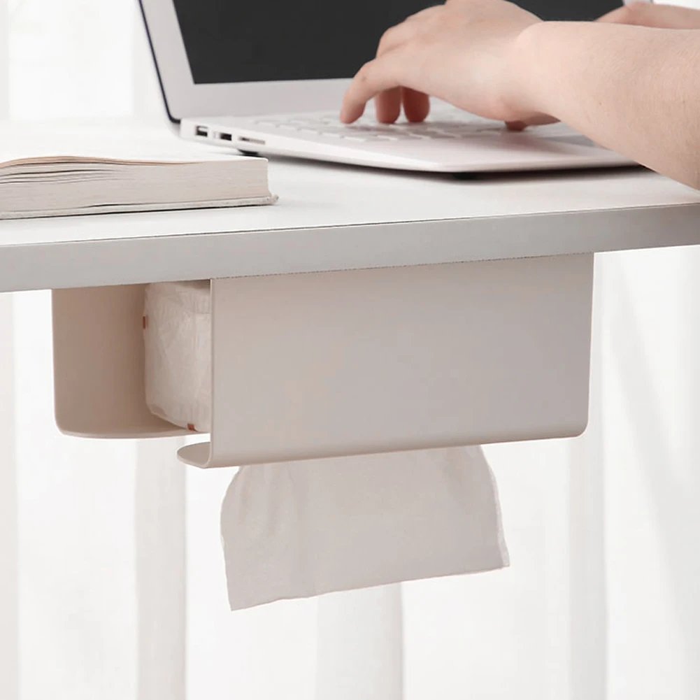 

Home Storage Wall-Mounted Multifunctional Tissue Box Home Storage Box Dispenser Bathroom Accessories Organizer Tissue Holder