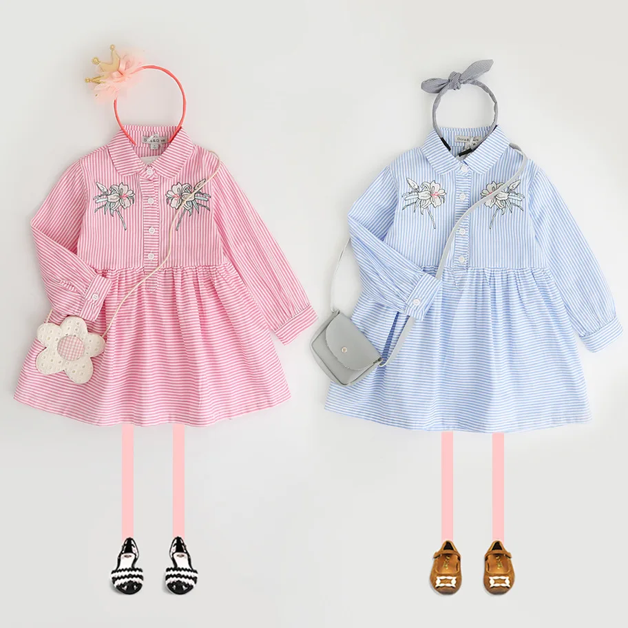 Nerlero/платье для девочек Новинка 2020 года Сезон осень Детское платье принцессы с