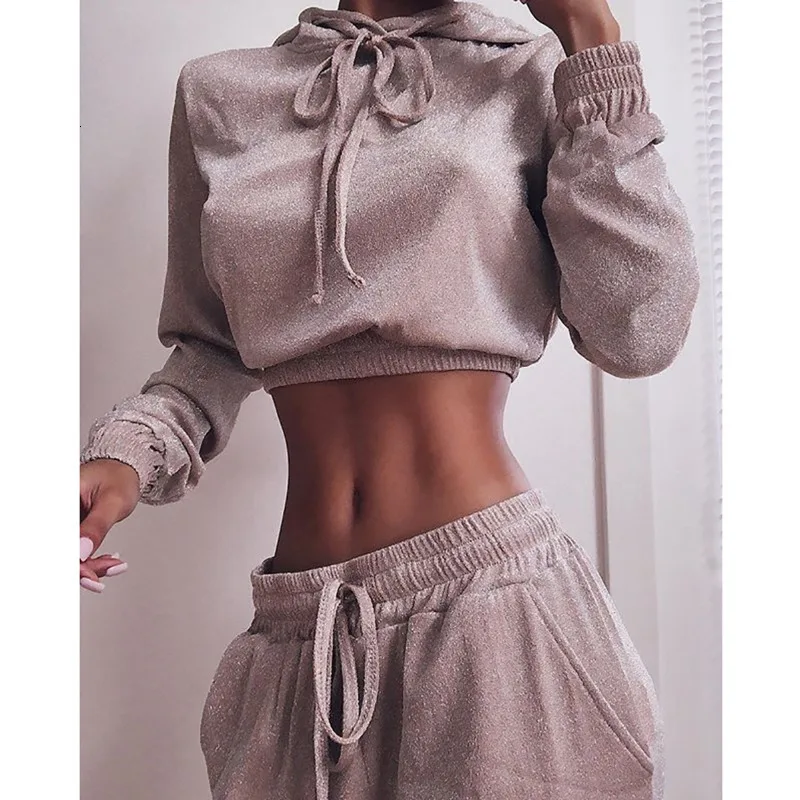 Fuedage осень 2019 повседневный Женский комплект из двух предметов однотонный