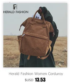 Herald Модный женский рюкзак из искусственной кожи, школьные сумки для девочек-подростков, Большой Вместительный рюкзак, сумка для ноутбука, Прямая поставка