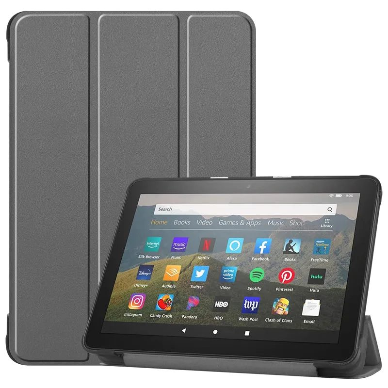 Чехол для планшета подходит Amazon Fire HD 8 2020 / Plus чехол 0 Чехол-держатель тройного