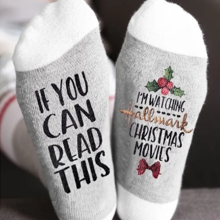 

1Pair New Light Grey Bow Christmas Stockings Soft Socks Cute