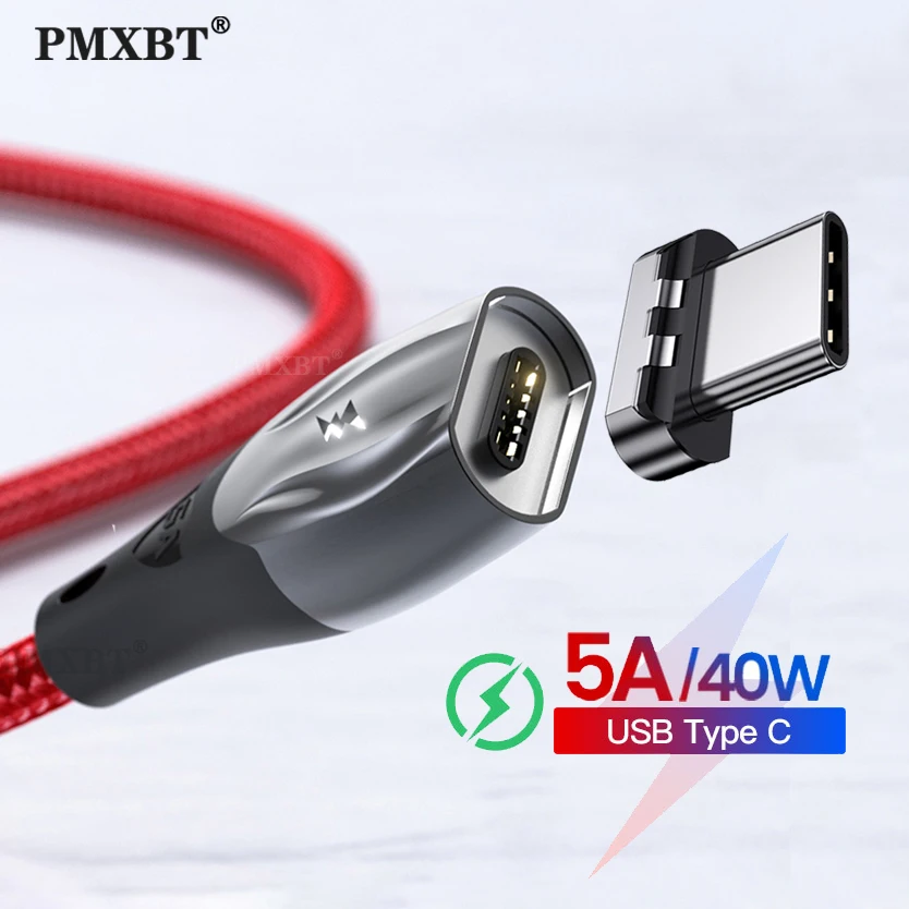 5А USB Type C Магнитный кабель для быстрой зарядки Xiaomi 8 9 Samsung супер быстрое зарядное
