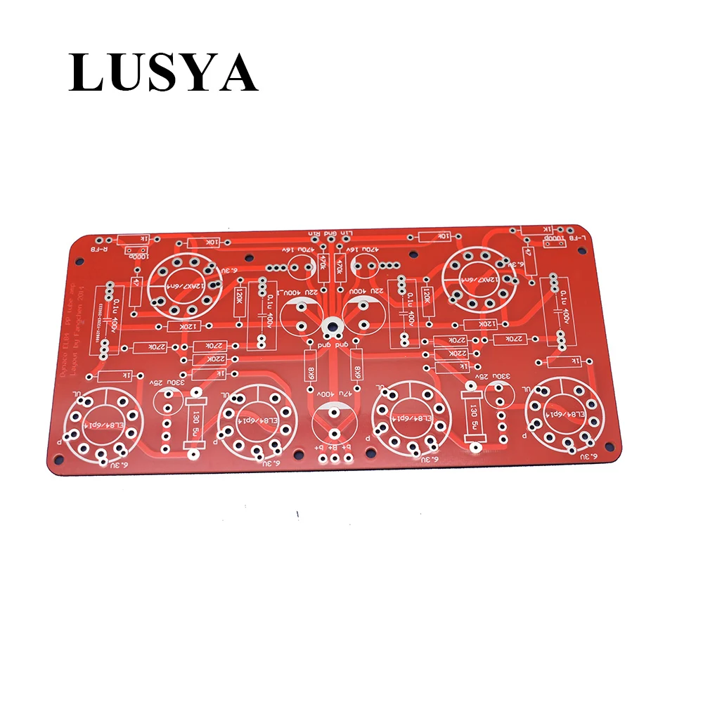 Lusya 12AX7-EL84 6P14 печатной платы двухтактный Мощность усилитель Желчь машина DIY Наборы
