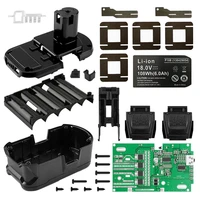 p108 1018650 li ion battery plastic case charging protection circuit board pcb box for ryobi 18v p103 p118 bpl 1815 1820g one