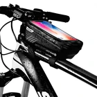 Велосипедная сумка рамка Передняя верхняя труба велосипедная сумка водонепроницаемый 6,6 дюйма чехол для телефона сумка с сенсорным экраном MTB упаковка аксессуары для велосипеда A1-SAA0001