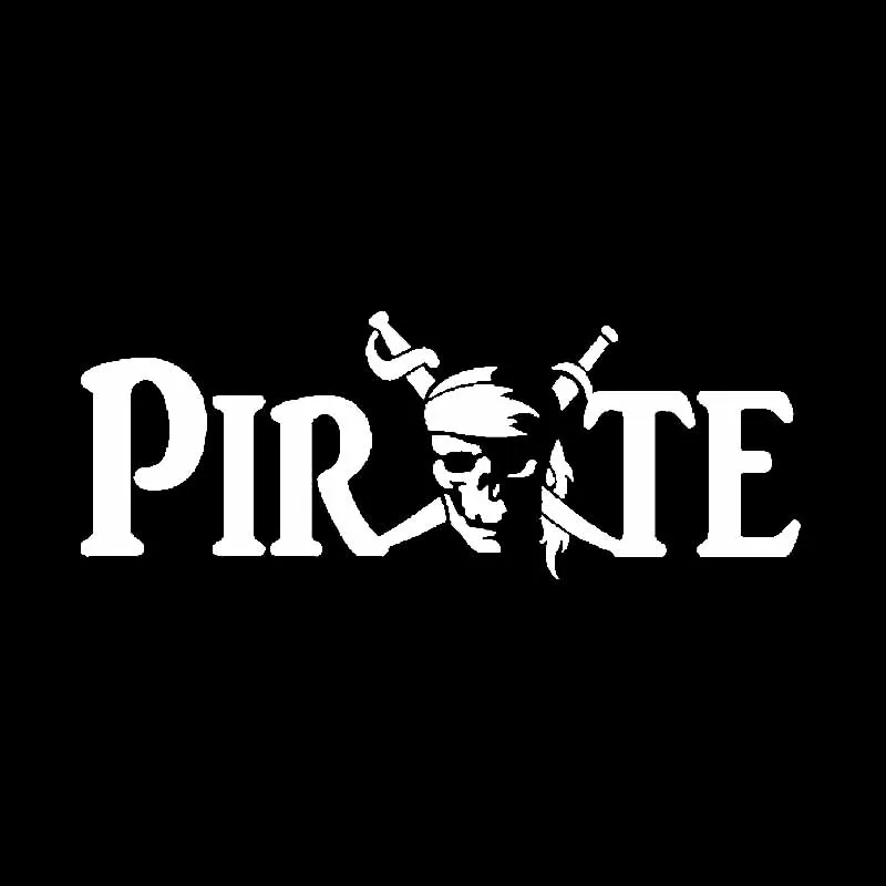 Dawasaru Personality Skull Pirate Car Sticker Waterproof Decal Suitcase Laptop Truck Motorcycle Auto Decoration PVC 15cm*5cm | Автомобили