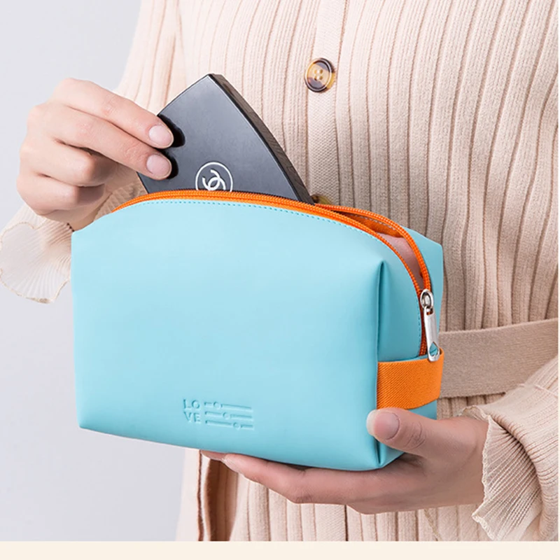 

New Multifunction Travel Cosmetic Bag Women Makeup Bags Toiletries Organizer Solid Color Female Storage Make Up Case Necessaries