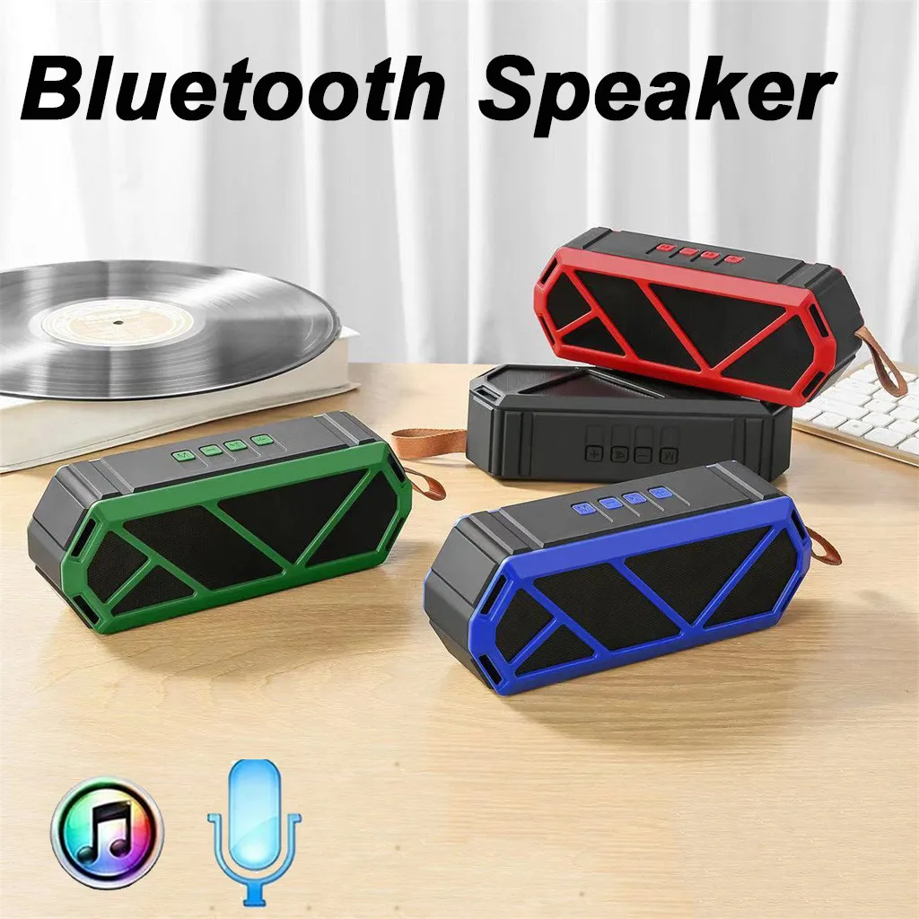 Новинка стильный сабвуфер с геометрическим принтом беспроводная bluetooth-колонка