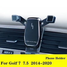For Volkswagen Golf 7 / 7.5 / Golf MK7 MK7.5 interior modification parts phone stand 2016 17 2018 2019 Car mobile holder  Black