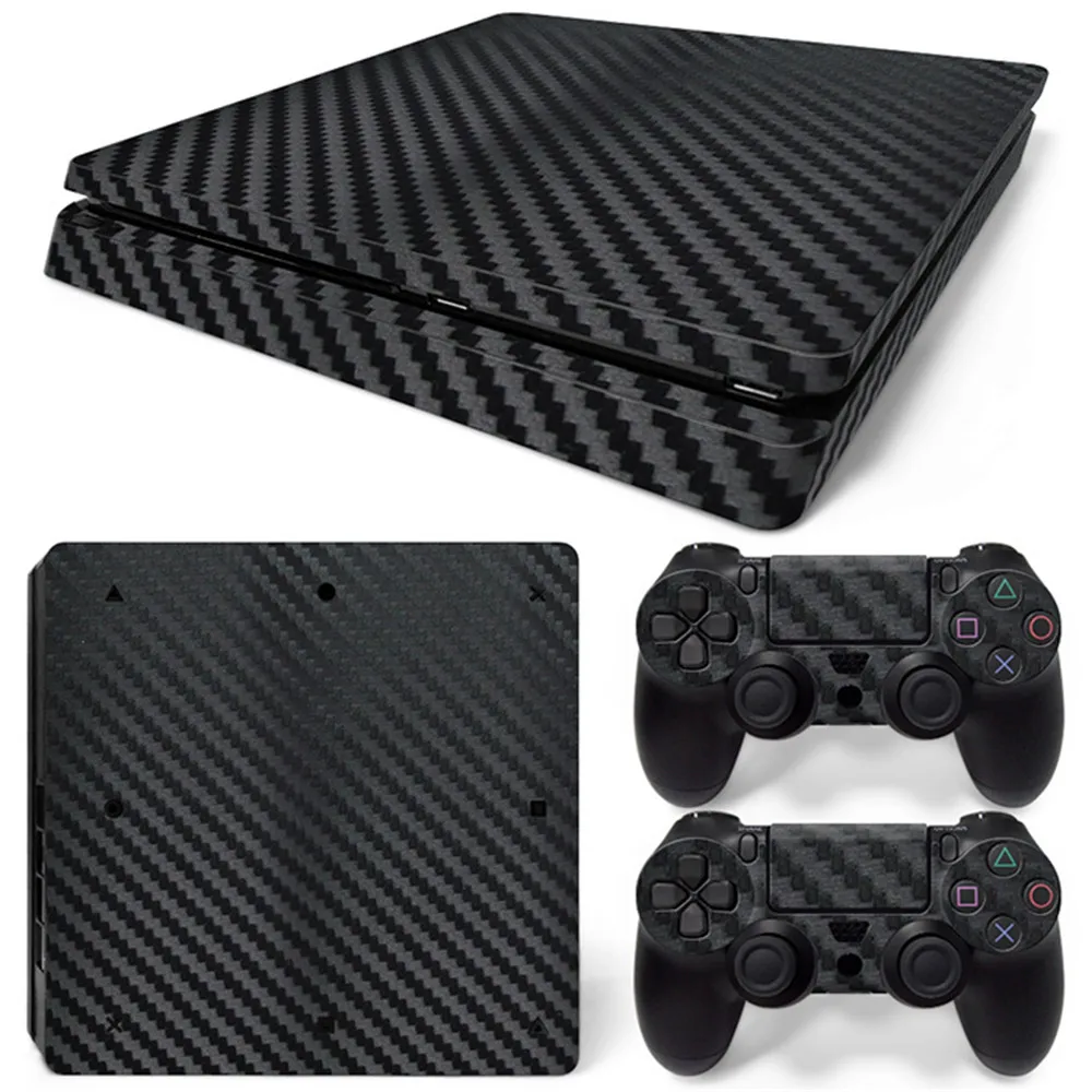 Высококачественная декоративная наклейка из углеродного волокна для PS4 Slim Skin