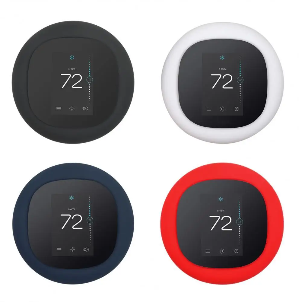 

Новое поступление, силиконовый чехол для Ecobee 3 Lite, прочный пыленепроницаемый силиконовый смарт-термостат, настенный кронштейн, крышка для ...