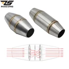 Глушитель выхлопной трубы ZS 35 мм 45 мм, катализатор DB Killer, Расширительная камера для скутера, мотокросса, питбайка