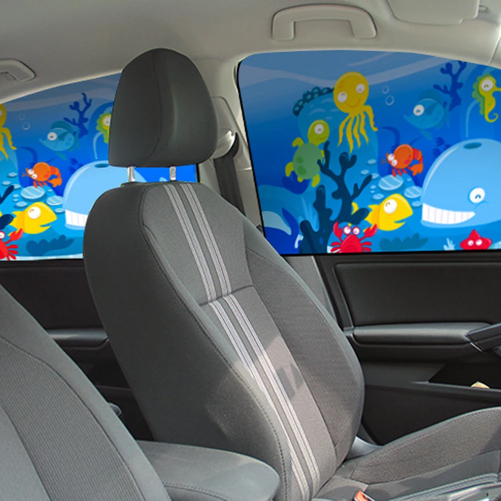 

1Pc Car Window Sunshade Cartoon Front Rear Side Window Visor Cover Magnetic UV Protection Sun Visor Universal Car Window Curtain