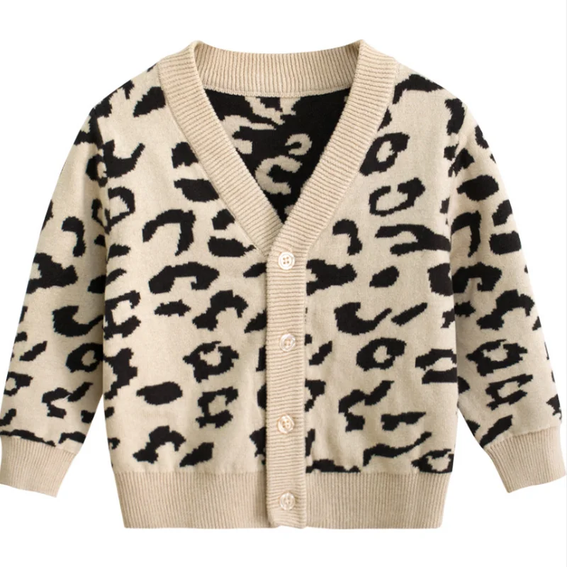 Вязаный свитер для мальчиков и девочек осенний кардиган зимнее пальто новая