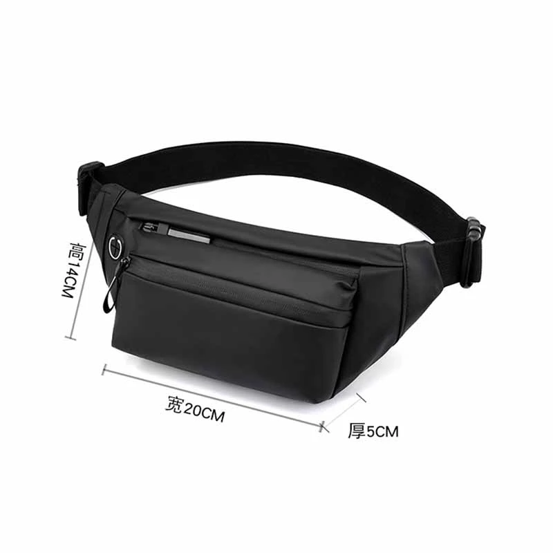 

Brand Men's Waist Bag Casual Sports Cross Chest Bag for Man Fashion Male Fanny Pack Belt Travel Phone Bags Man Oxford Belt Pouch