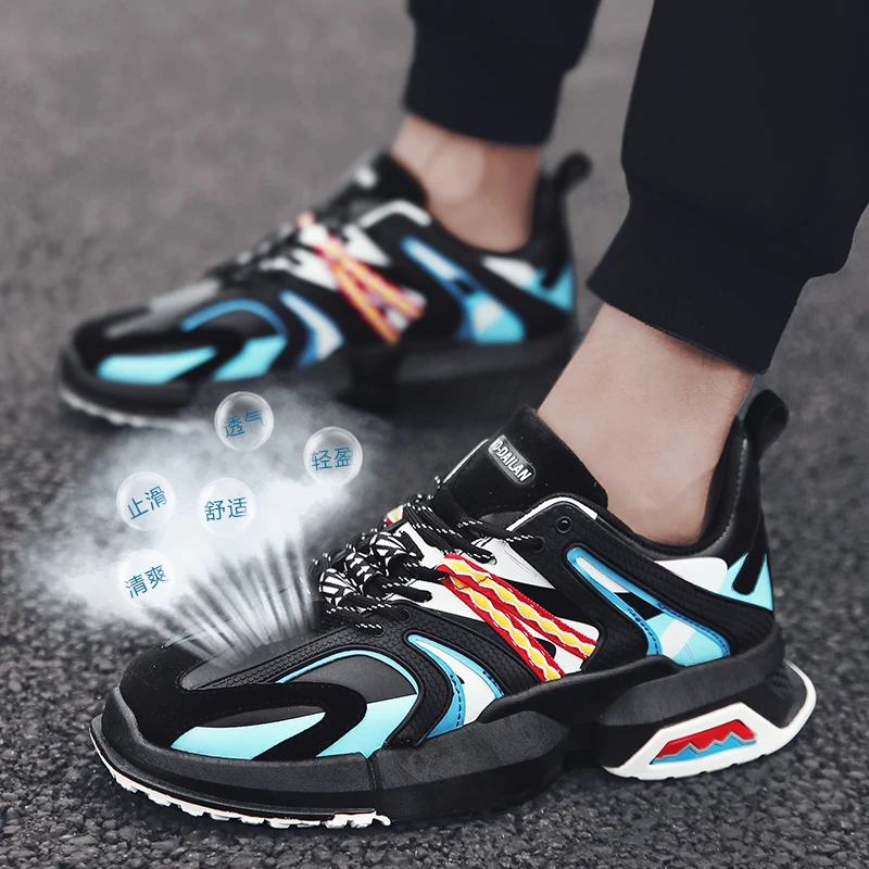 Модные кроссовки Для мужчин тренд на открытом воздухе обувь из сетчатого