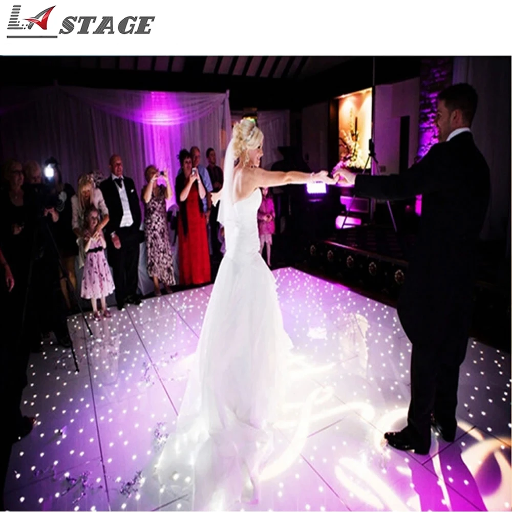 2ft * поверхность прочный белый или черный СВЕТОДИОДНЫЙ танцпол со звездой | Лампы