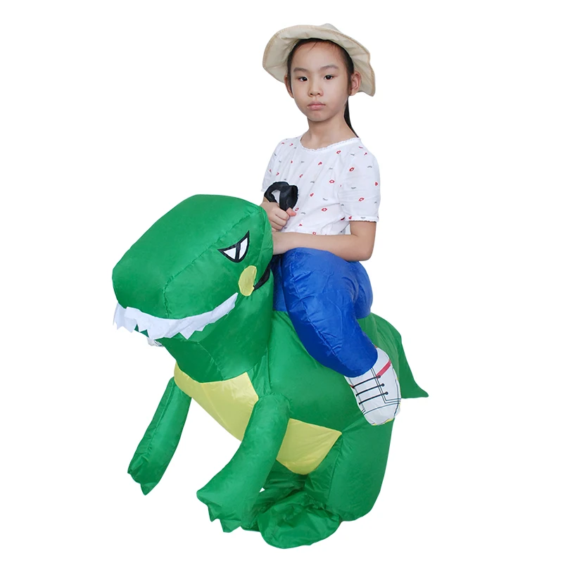 

Inflatable Green Dinosaur Costume Party Costume Halloween Costume Anime Mascot Cartoon Adults and Children