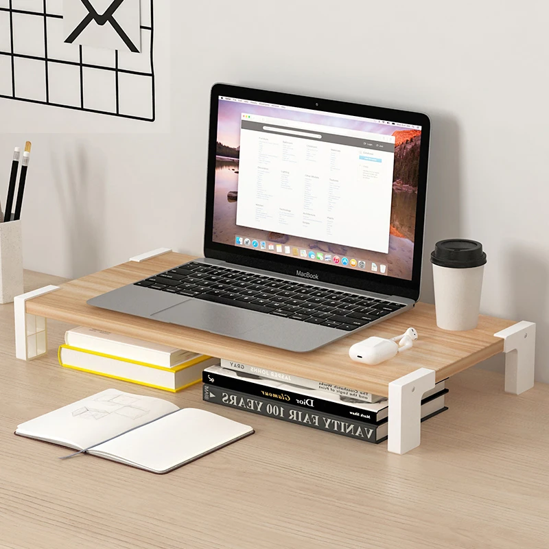 

Multi-function Desktop Monitor Stand Desk Organizer Increase Shelf Laptop PC Stand Desktop Table Storage Organizer Shelf