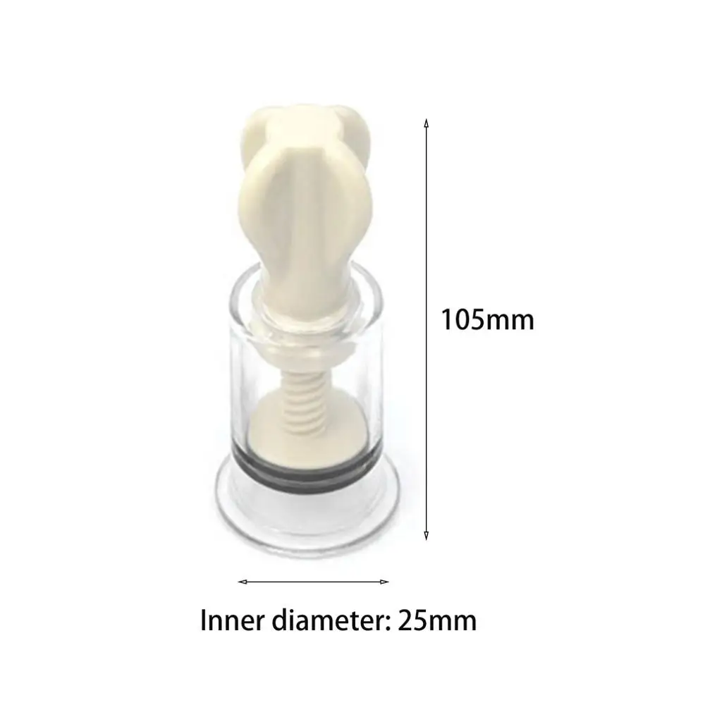 Inner diameter 2.5cm Присоска для сосков, массажные вакуумные банки, Фетиш пластик, увеличитель, присоска для увеличения груди, массажер для тела, чашки - Цвет: Inner diameter 2.5cm