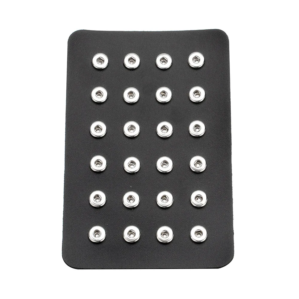 Горячая Распродажа кнопки ювелирные черные из натуральной кожи 18 мм и 12