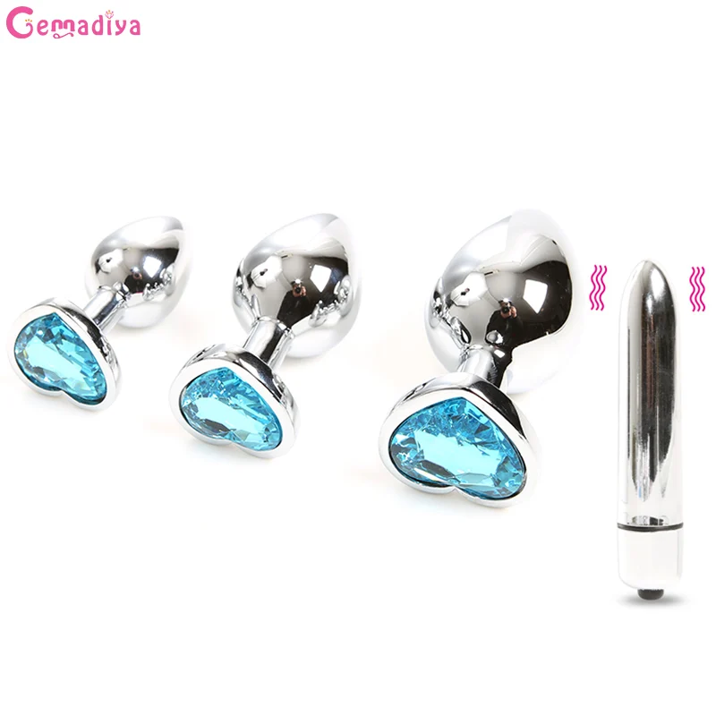 Кристальные анальные бусины металлический расширитель ануса Ювелирная пробка