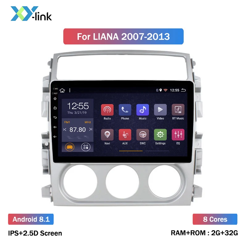 8 CORES 2G RAM 9 дюймов 2.5D ips Android 8,1 автомобильный DVD gps плеер для Suzuki Liana 2007-2013 автомобильный Радио Стерео головное устройство навигация - Цвет: 8 CORES 2G RAM