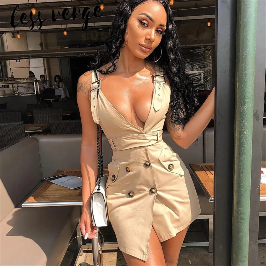 Сексуальное женское платье Lessverge на пуговицах 2020|Женские платья| |