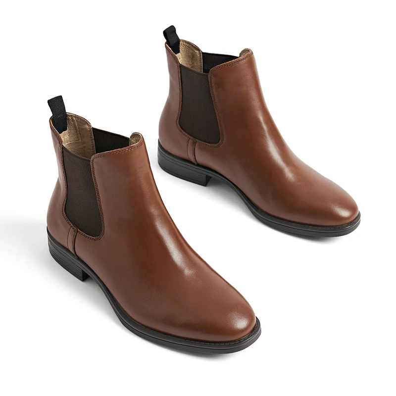 2020 Бесплатная доставка Женские ботильоны Челси ручной работы из натуральной