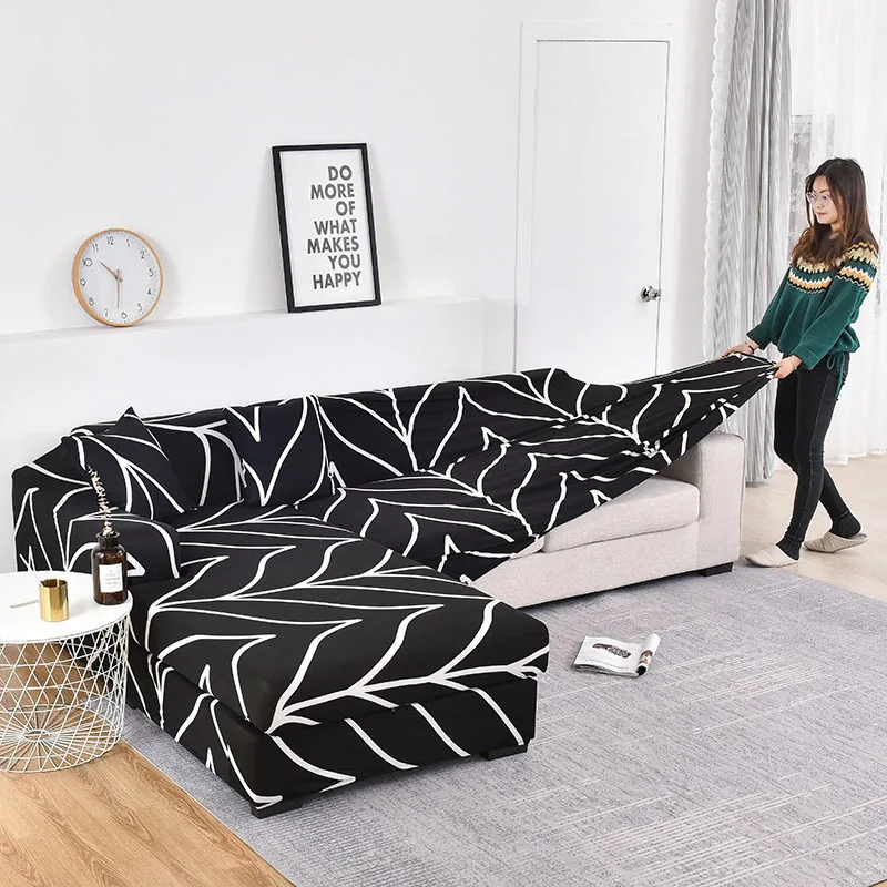 

Corner Sofa Covers for Living Room Elastic Slipcovers Couch Cover Stretch Sofa Towel L shape Chaise Longue