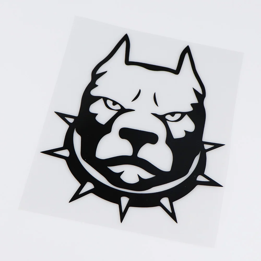 Hot Sell Pit Bull Funny Cartoon Bumper Decoration Animal Vinyl Car Sticker 15X16.7CM | Stickers
