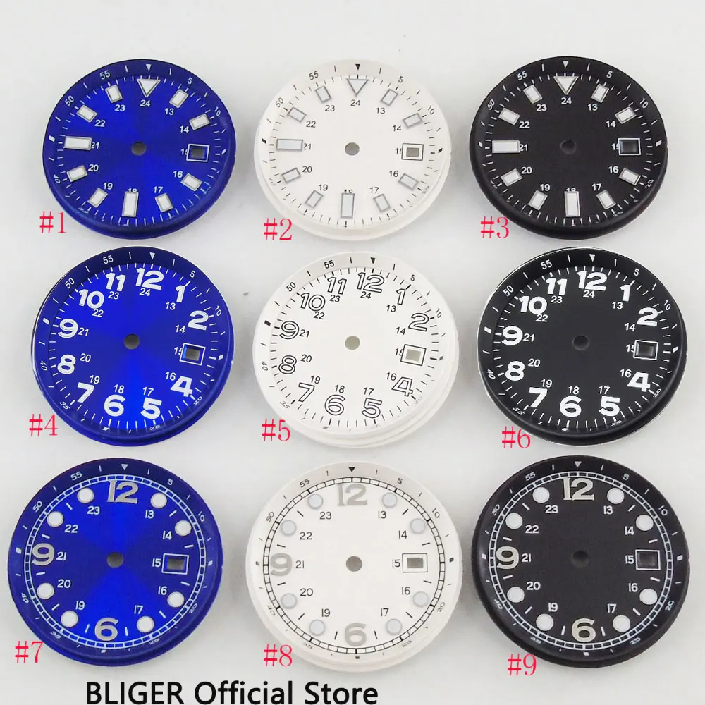 Новое поступление 2018 стерильные фотосветящиеся знаки 33 мм для ETA 2824 2836 MIYOTA 8215 821A