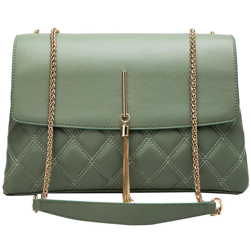 

Classic Plaid Casual Big Tote bag 2019 Fashion New Quality Leather Women's Designer Handbag Tassel Chain Shoulder Messenger Bags