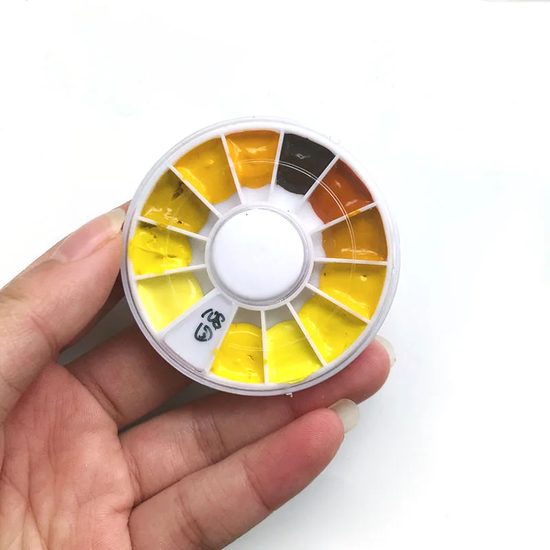 Желтая серия 12-цветная мини-коробка упаковка пружинный цветок распределительный