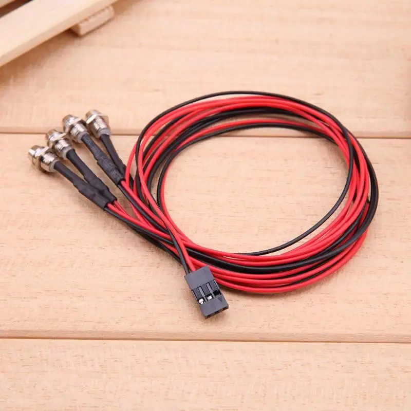 Светодиодные ночные фонарики для дрифтерной машины 4 шт. белые/красные