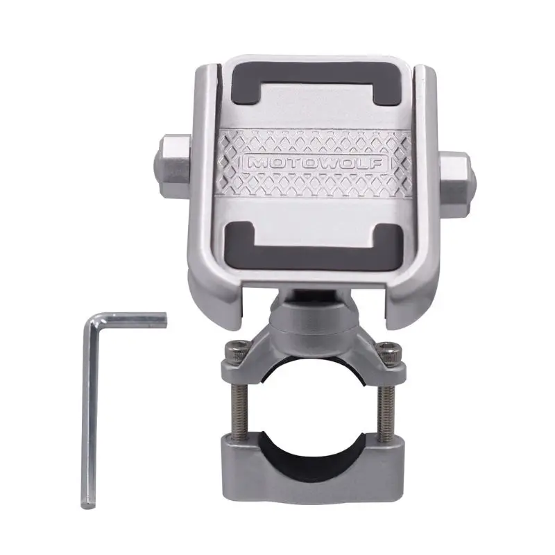 

360 Degree Universal Bike Aluminum Alloy Motorcycle Motorbike Handlebar Phone Holder Stand Mount For iPhone Xiaomi Samsung 4-6.4