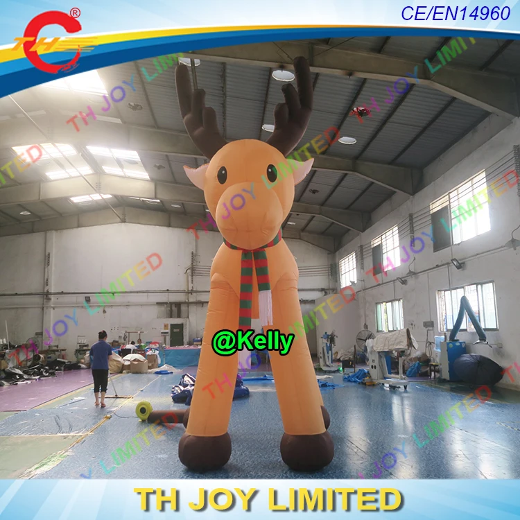 Гигантский надувной Рождественский олень 4 м/6 м/8 м мультфильмы для улицы