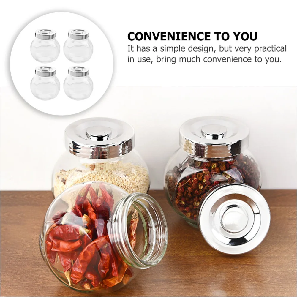 

8 Pcs Glass Sealing Tea Jar Practical Food Storage Container Storage Bottles