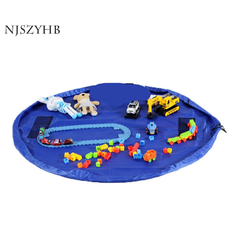 Новая круглая сумка для хранения детских игрушек портативный игровой коврик