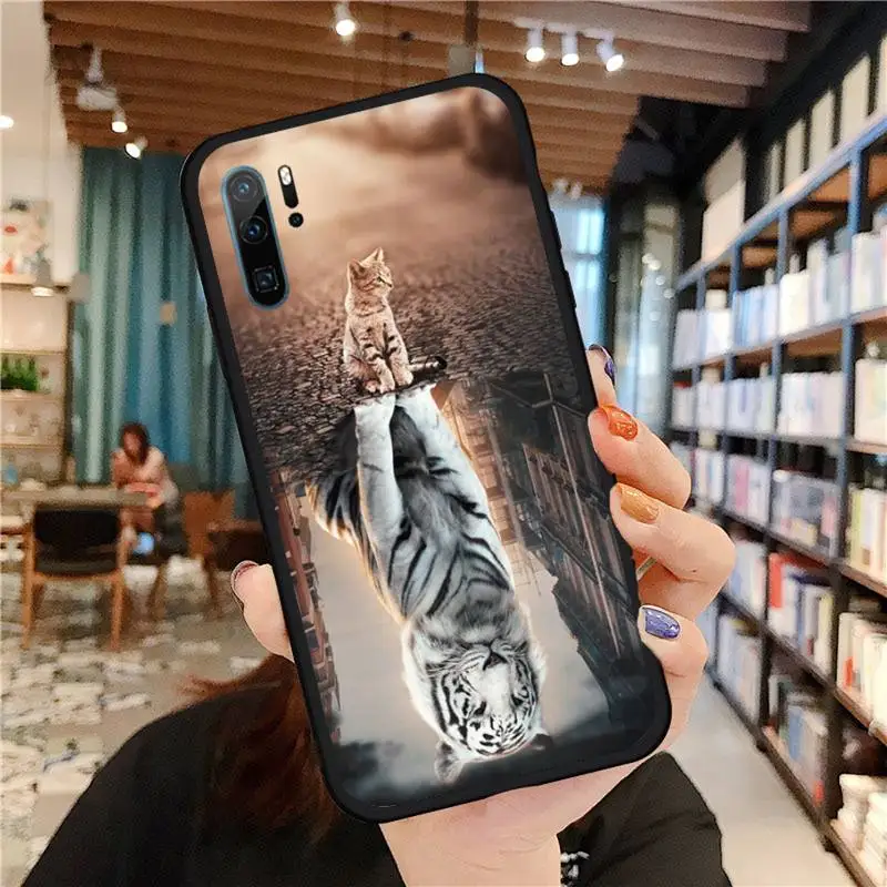 

Cat tiger dog lion Phone Case For Huawei honor Mate P 9 10 20 30 40 Pro 10i 7 8 a x Lite nova 5t
