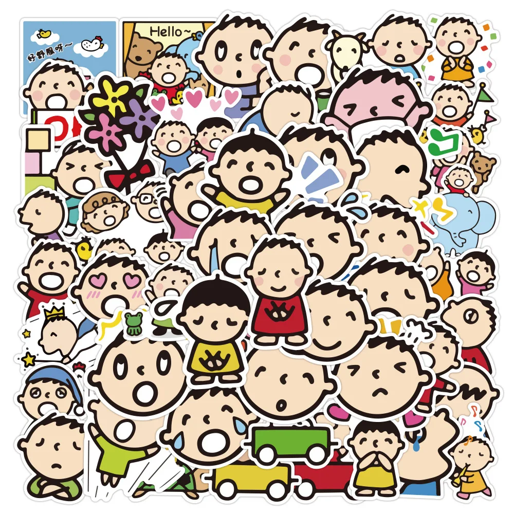 

50 шт., водостойкие Мультяшные наклейки «Минна без табу»