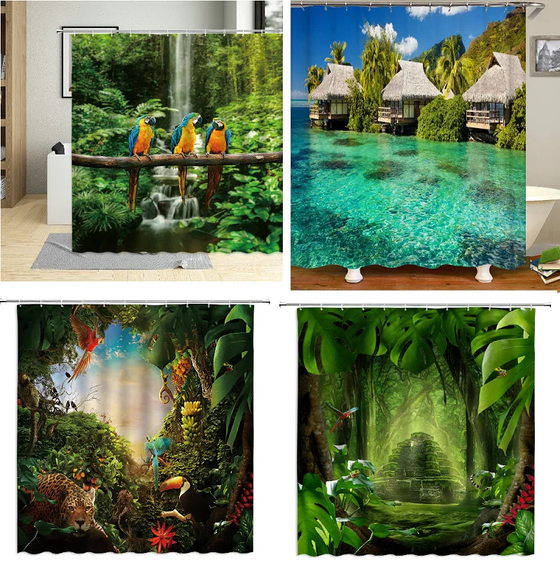 

Natural Scenery curtain shower curtain Bathroom curtain Shower curtain Curtains for kitchen Shower curtains shower curtain set