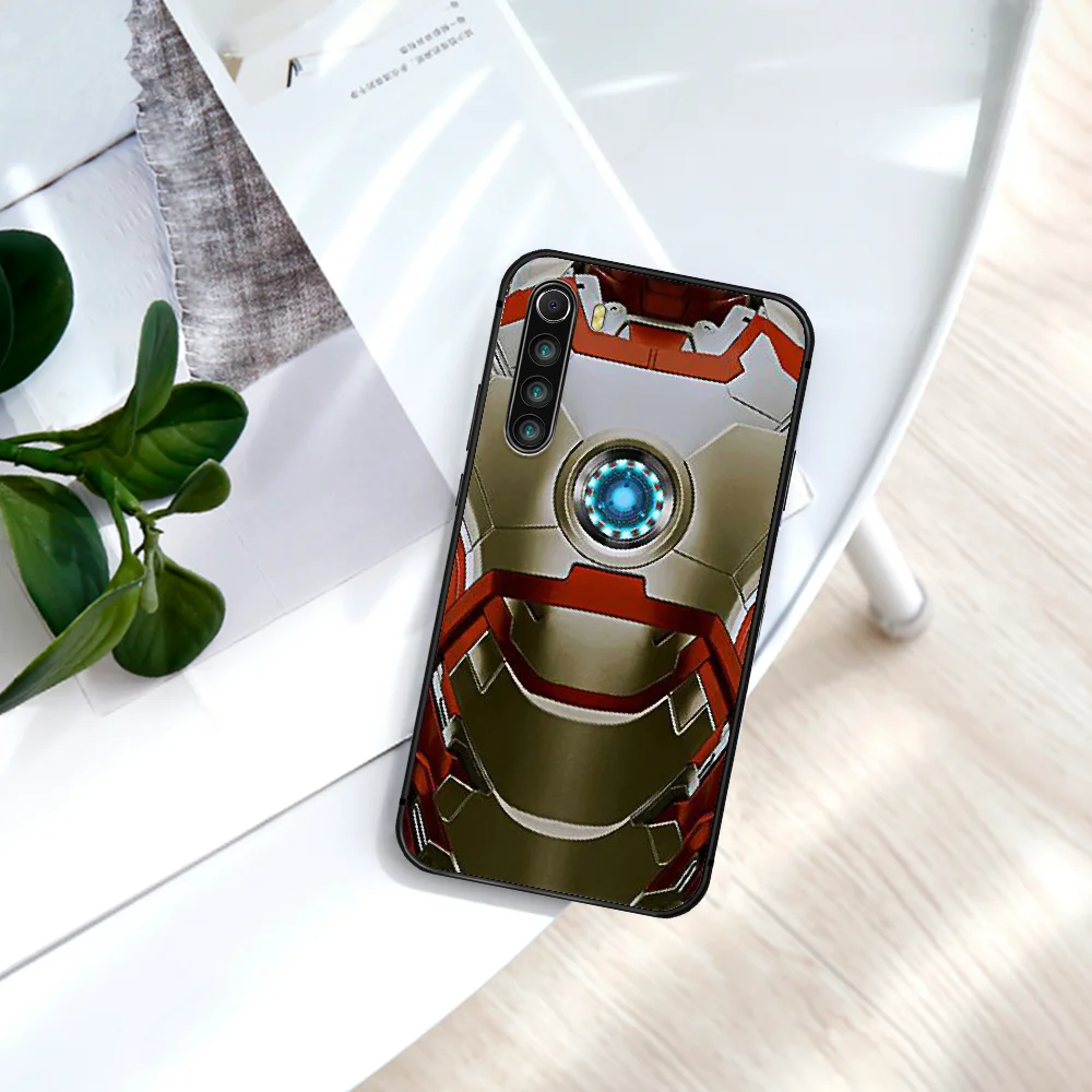 

Superhero Irons Man Movie Phone Case For Xiaomi Redmi Note 7 8 8T 9 9S 4X 7 7A 9A K30 Pro Ultra black Back Luxury Waterproof