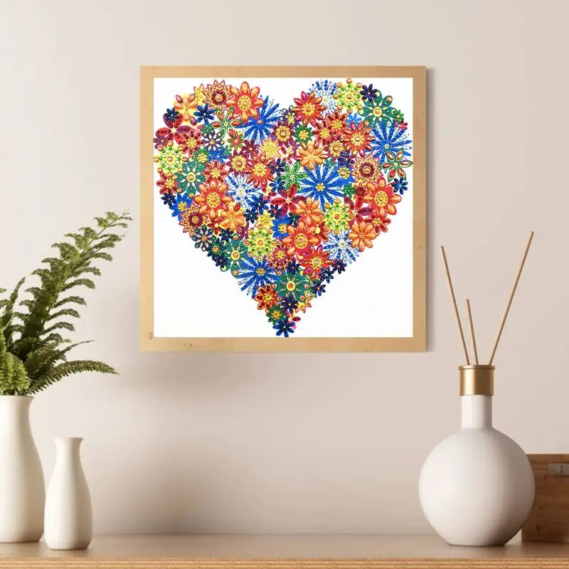 

Heart 5D Special Shaped Diamond Painting Embroidery Needlework Rhinestone Crystal Cross Crafts Stitch Kit DIY