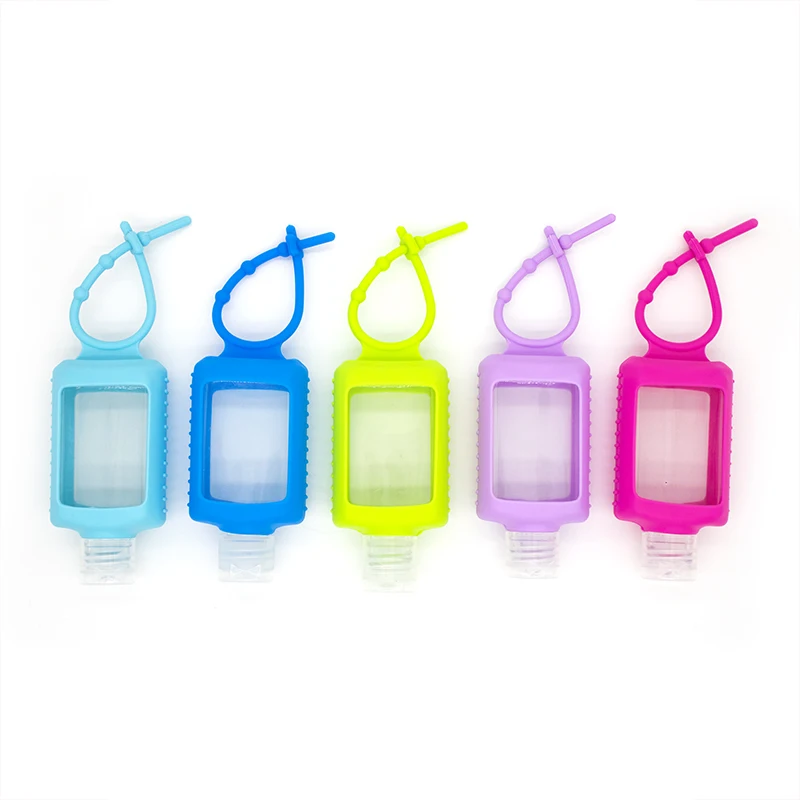 

60ml Mini Cute Octagonal Bottle Hand Sanitizer Empty Bottle Case Portable Traveling Refillable Bottle Silicone Hand Sanitizer