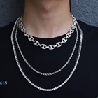 Цепочка мужская из кубинской цепи, ожерелье в стиле хип-хоп, украшение в виде свиньи, носа, стразы, шарм, звено, цепь, сверкающее ювелирное изделие