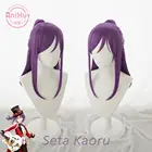 Анихут парик Seta Kaoru BanG Dream! Здравствуйте, счастливый мир! Парик синтетический женский фиолетовый бандори Косплей Seta Kaoru