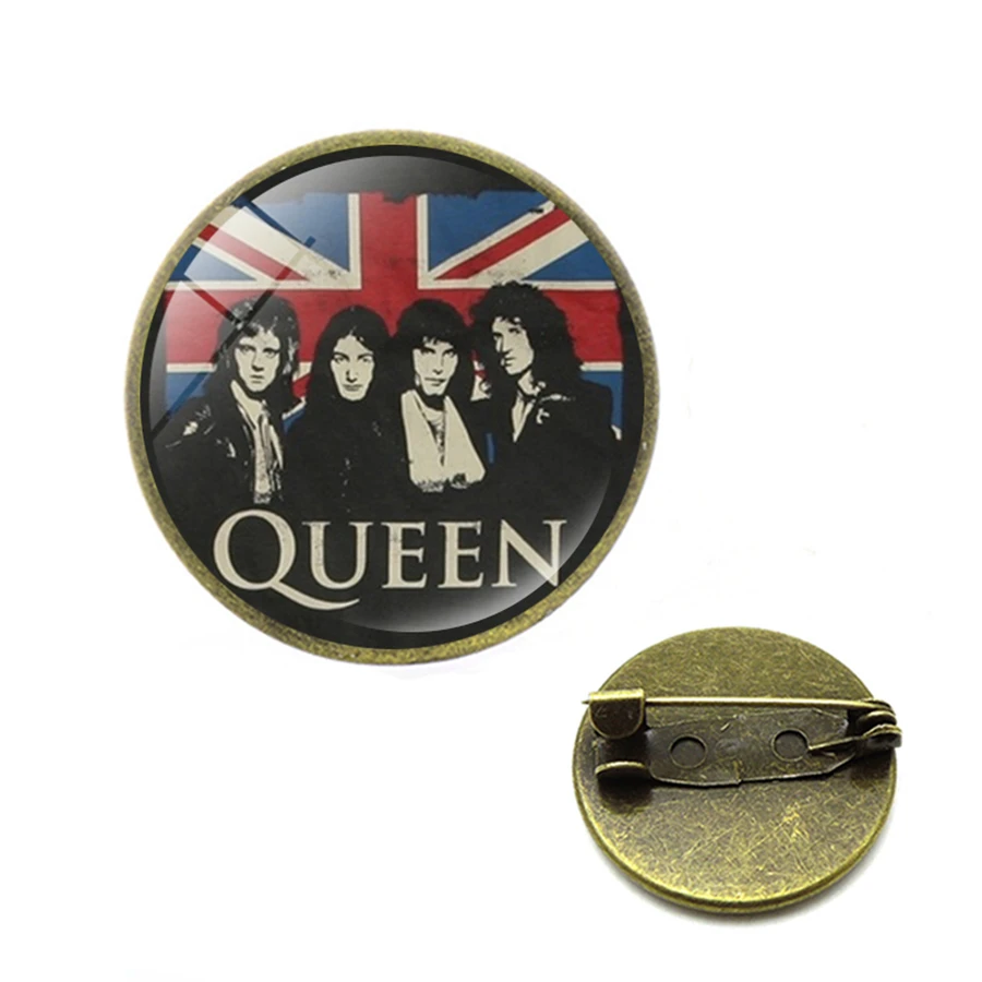 Мода поп и Рок Королева группа Броши ручной работы королева эмблемы-шпильки на