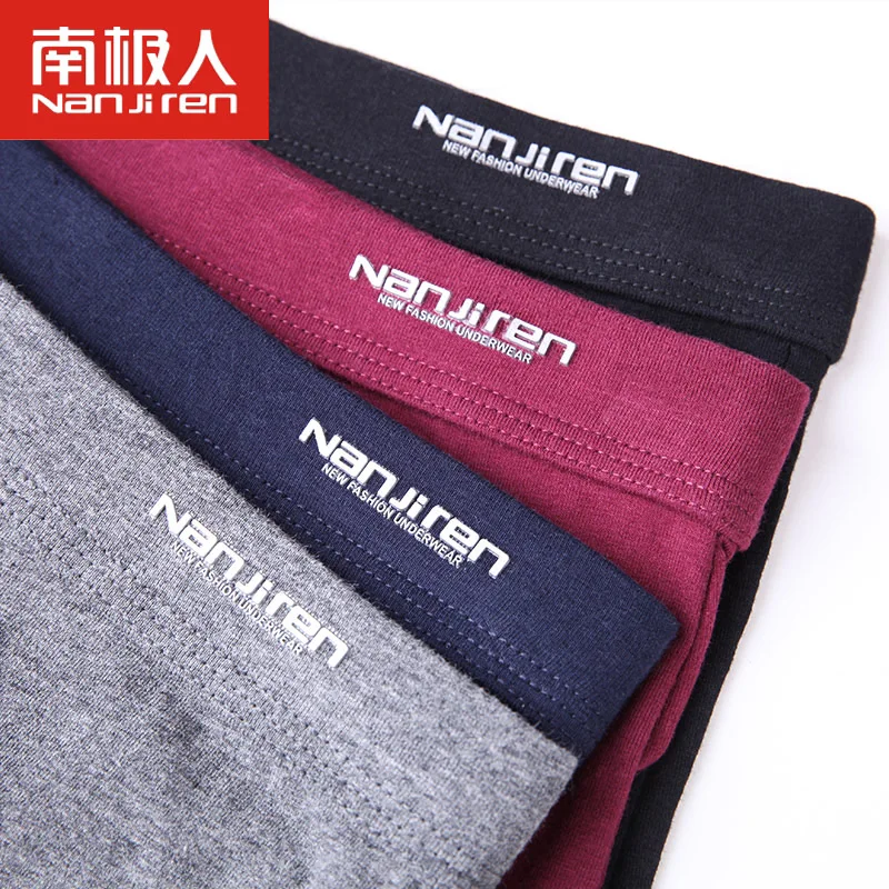 4Pcs/Lot Men'S Underwear Men'S Cotton Shorts Boxer Shorts Soft Breathable Brand High-Quality Men'S Boxer Shorts